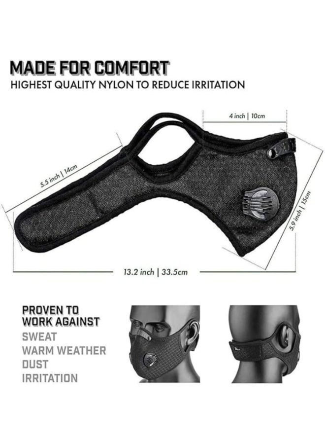 فاييت قناع رياضي مضاد للتلوث مناسب لركوب الدراجات النارية، وأعمال النجارة، وركوب الدراجات الهوائية - Image 4